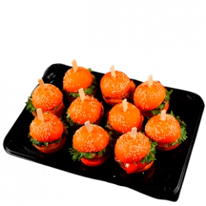 Фотография Мини бургер с котлетой из свинины