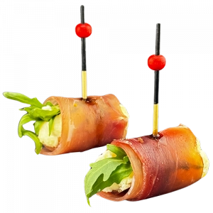 Фотография Ролл из прошутто с рукколой и сыром Грана падано