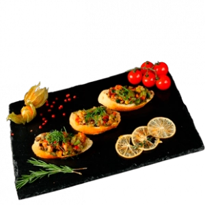 Брускетта с хумусом рис.1