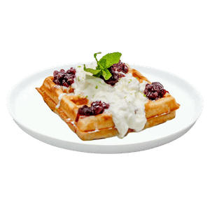 Венская вафля с брусникой и страчателлой рис.3