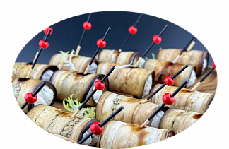 Фотография Рулетики из баклажан