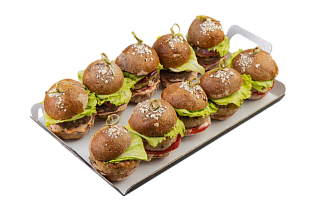 Фотография Дуэт Бургеров на Овсяных Булочках