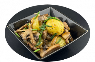 Фотография Картофель жаренный с грибами