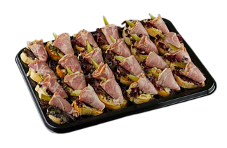 Фотография Сет брускетт с бужениной